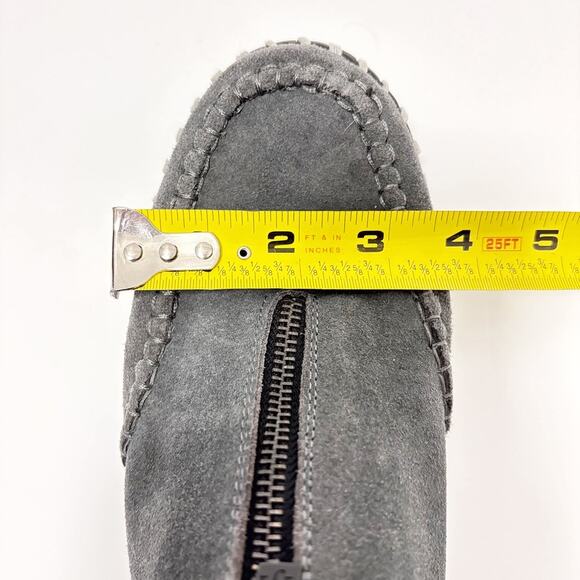 Ilse Jacobsen Tulip Front Zip Gray Suede Boots 40 (9.5-10) Futuristic Modern - Picture 12 of 12